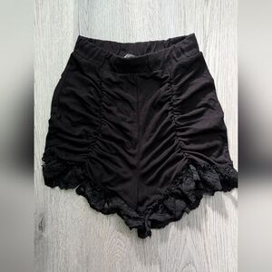 FOXBLOOD Signature Stretch Bloomers Shorts Black Lace Size XS Goth Alt Coquette